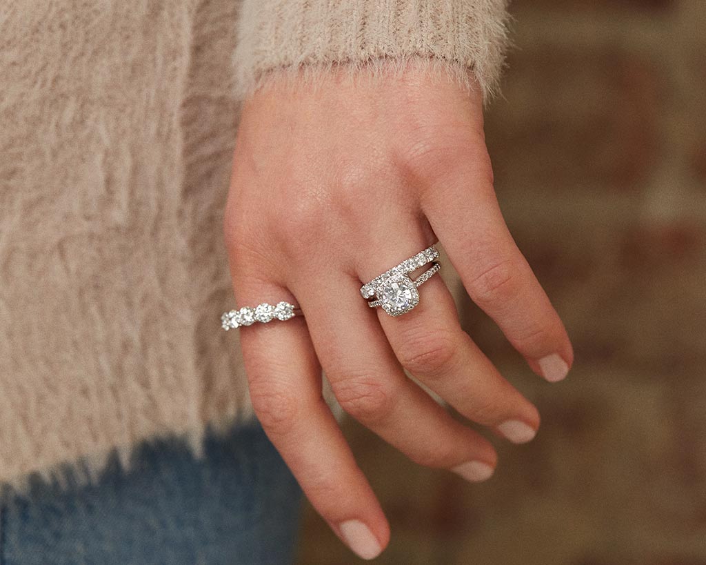 Vintage style engagement rings