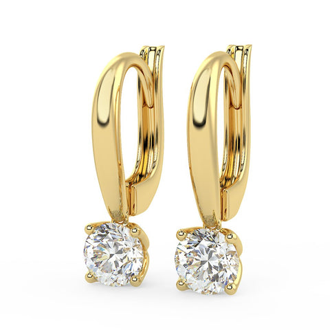 Lab Grown Diamond Drop Earrings