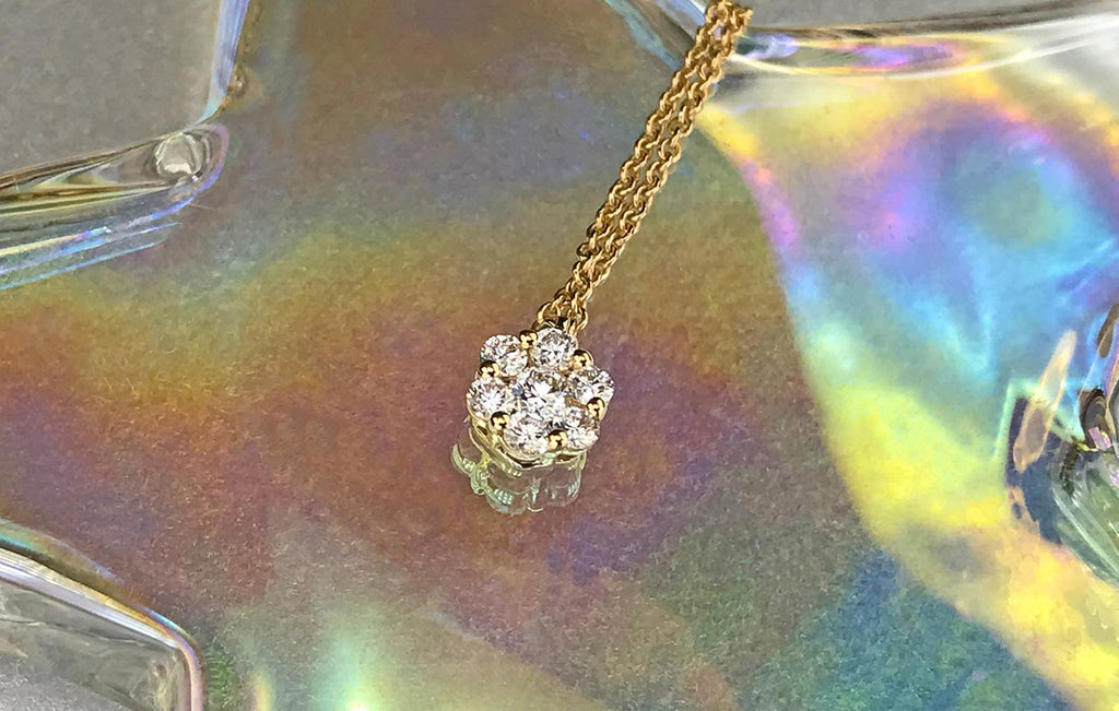 Illusion Lab Created Diamond Necklace