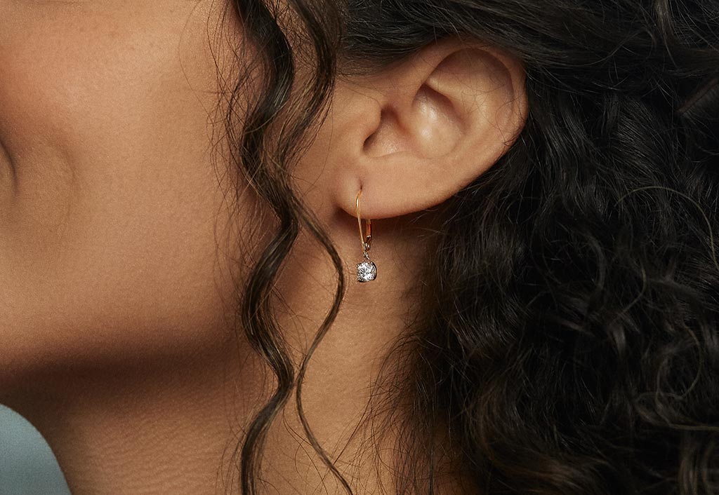 Lab Grown Diamond Drop Earrings