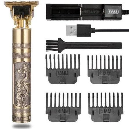 Dragon T9 Designer Hair Clippers With LCD Screen |  Professional Zero Gapped T Blade Trimmer