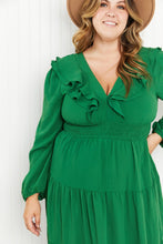 Load image into Gallery viewer, Rooftop Reservation Full Size Layered Ruffle Midi Dress
