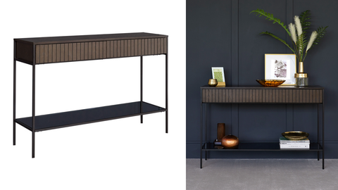 Toronto Dark Wood Console Table