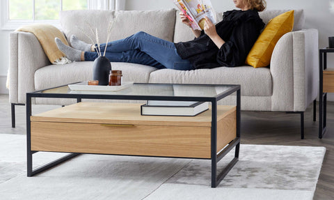 Denver Light Ash Coffee Table With Storage