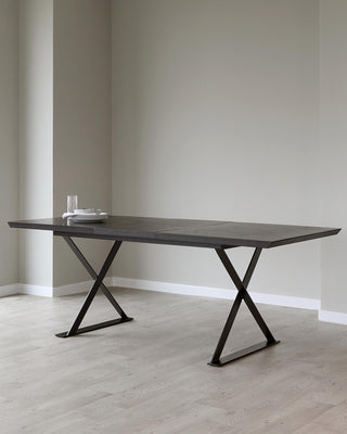 Nala Dark Oak Extending 6 To 8 Seater Dining Table by Danetti