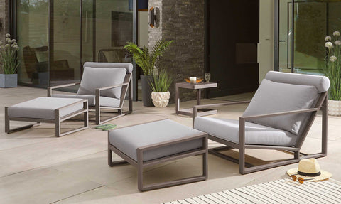 The perfect outdoor armchair: Verano Grey Garden Lounge Chair and Footstool