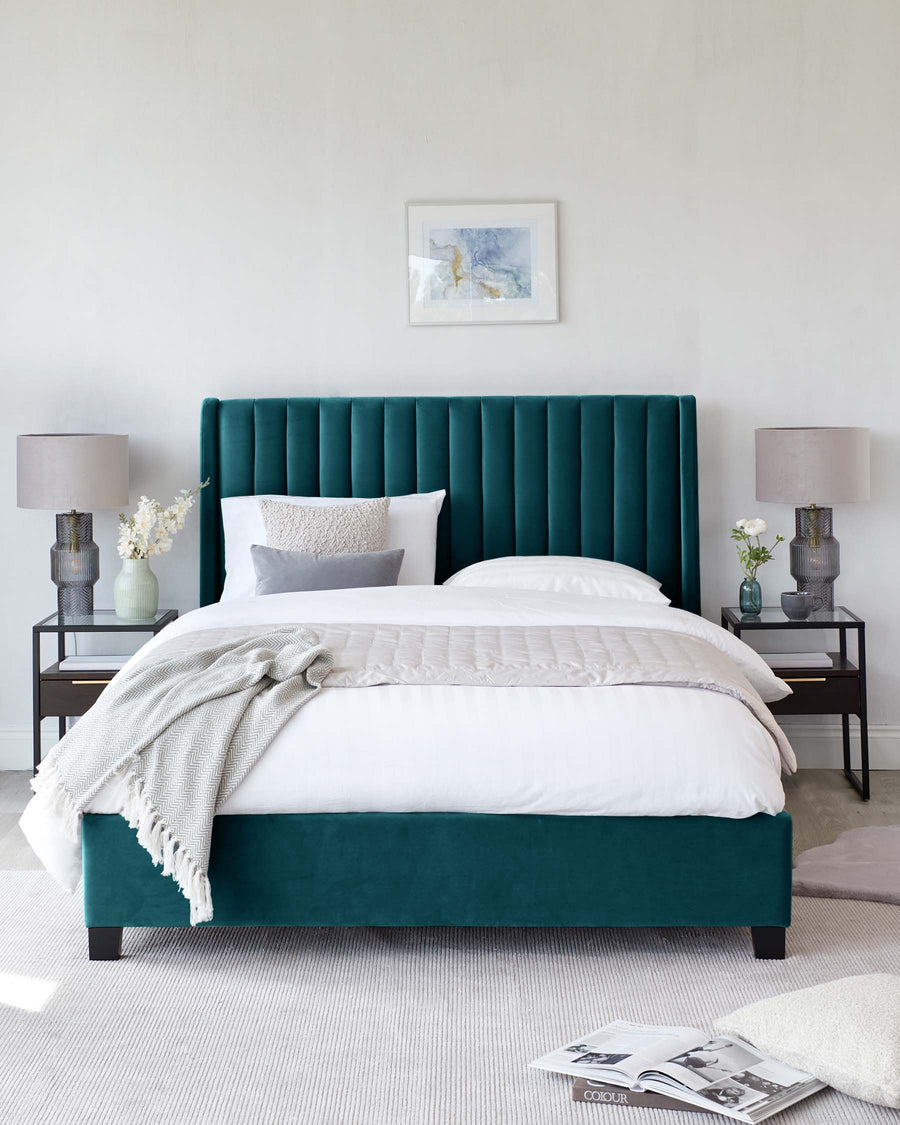 love the color of this bed  Iron bed, Bedroom turquoise, Home bedroom