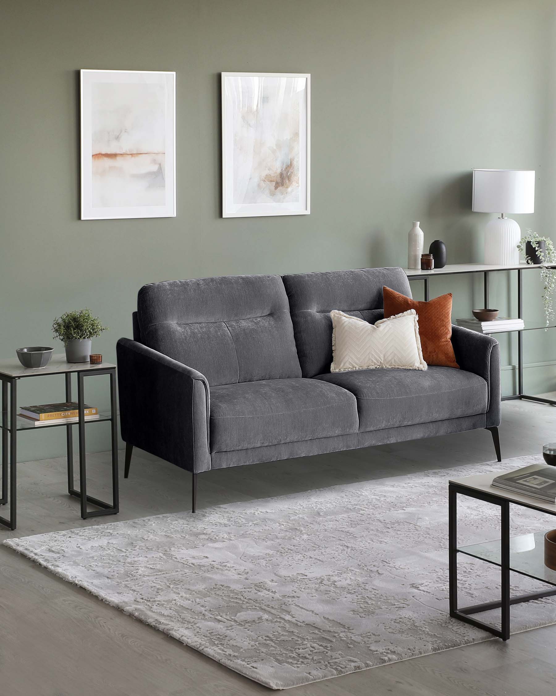 Otto Right Hand Facing Corner Sofa - Light Grey