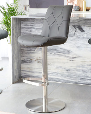 Form Stainless Steel Grey Breakfast Bar Stools from Danetti