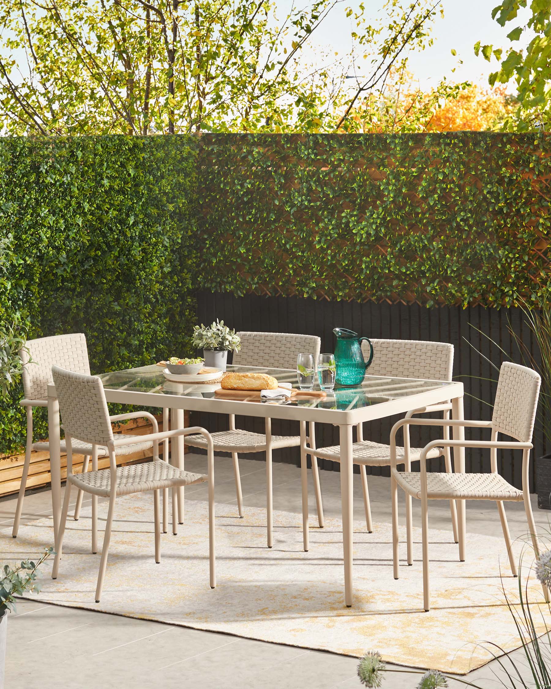 Modern metal outdoor dining shop table