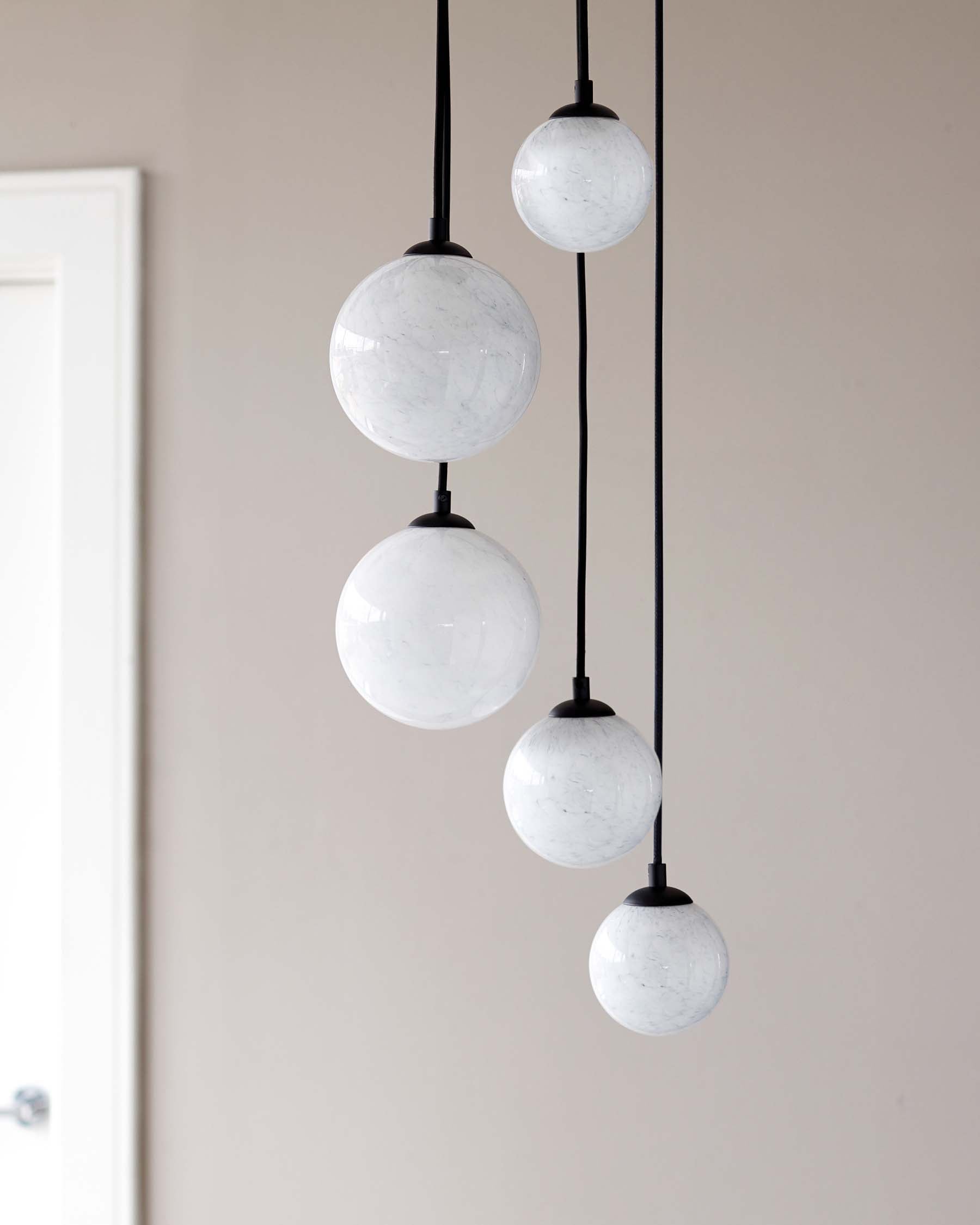 Marble glass shop pendant light