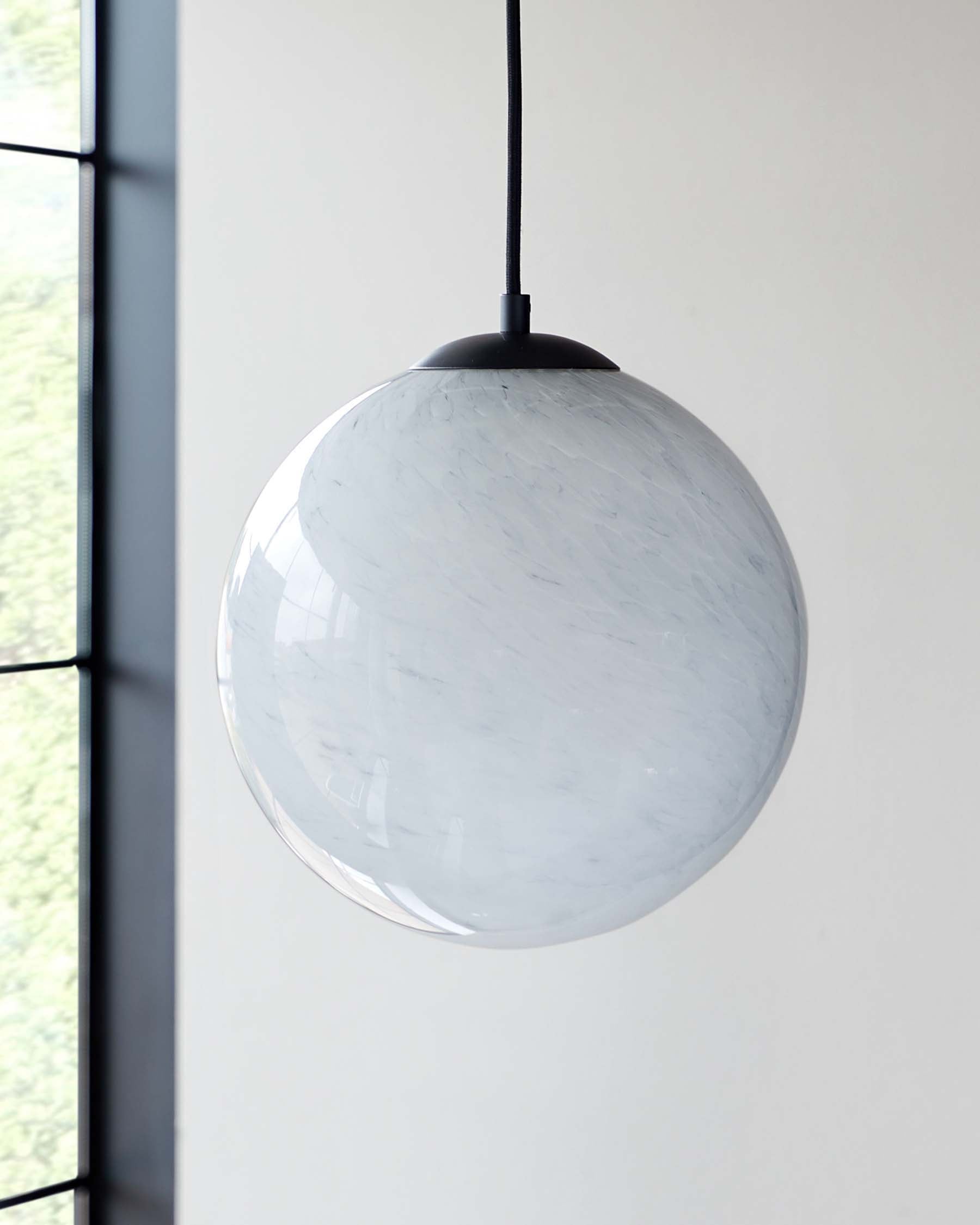 Marble glass shop pendant light