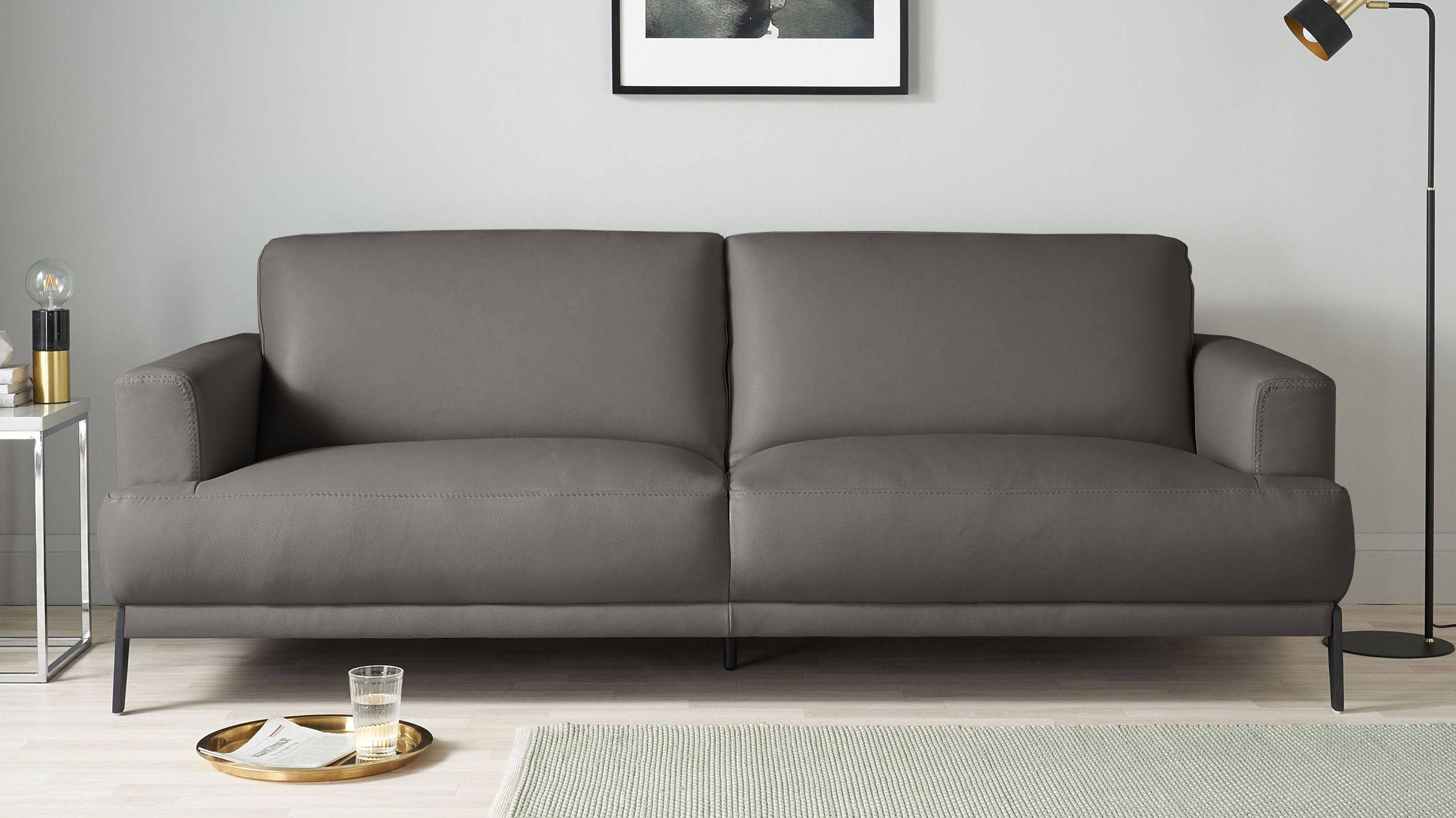 mona leather craft sofa