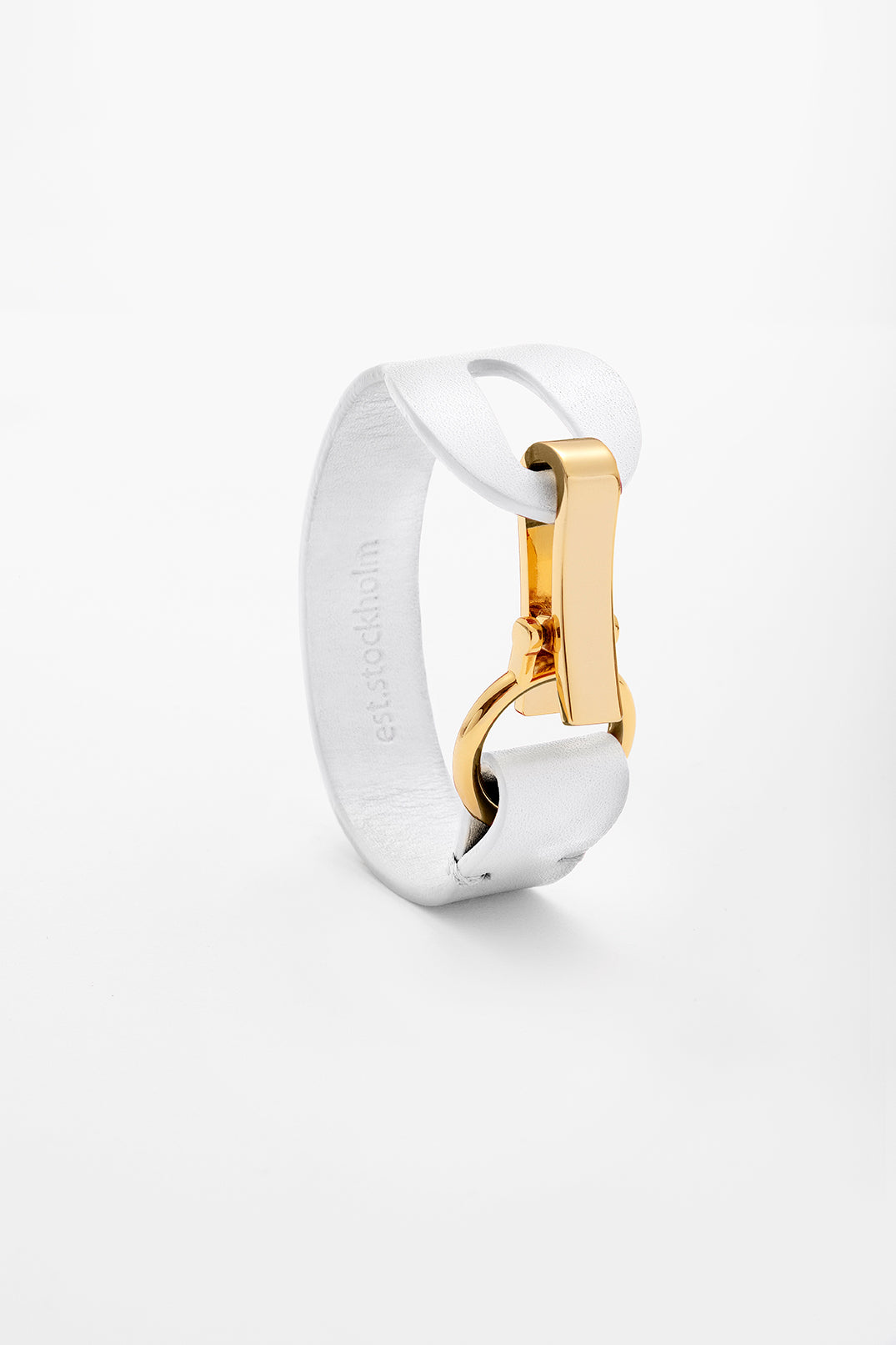 white leather bracelet — Inna B Projects