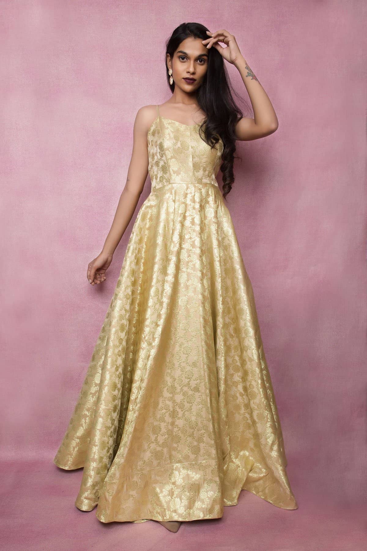 banarsi long gown