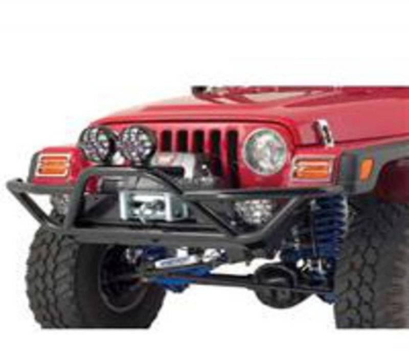 Smittybilt 1987-2006 Jeep Wrangler YJ TJ LJ SRC Front Bumper Black Textured  76721 | AutoPartsToys