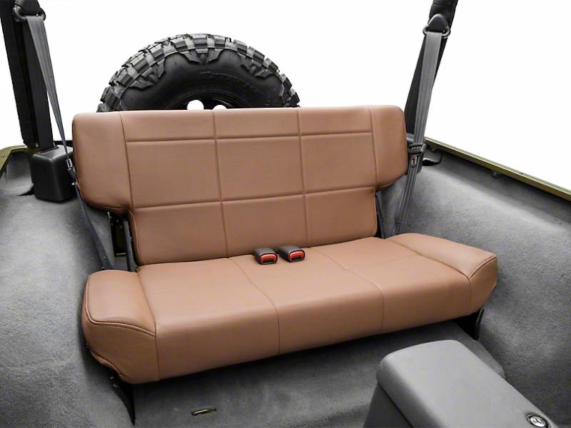 Smittybilt 1997-2006 Jeep Wrangler TJ Seat Rear Fold Tumble Denim Spice  41517 | AutoPartsToys