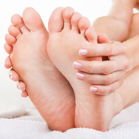 Soft, smooth skin on feet after doing a paraffin wax treatment.