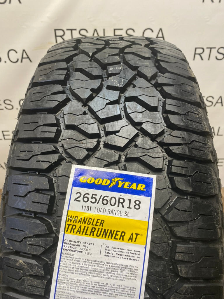 265/60/18 Goodyear Trailrunner AT / 4 Tires – R&T Sales