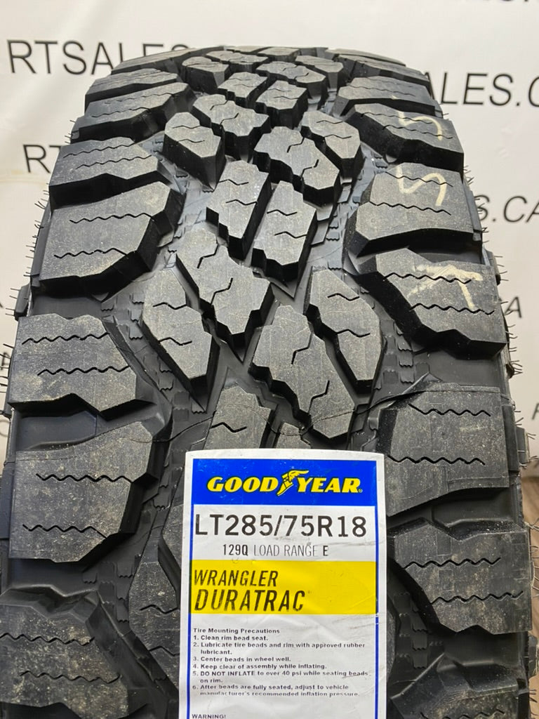 285/75/18 Goodyear Duratrac tires & Rims 5x139 5x150 Dodge ram Tundra – R&T  Sales