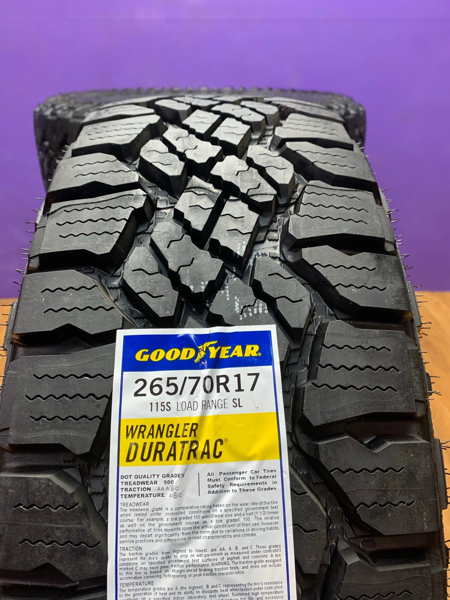 265/70/17 Goodyear Wrangler Duratrac All Weather FOUR 17 inch Tires – R&T  Sales