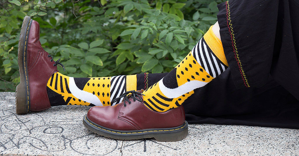 Viky si vybrala veselé designové ponožky ze sady Art