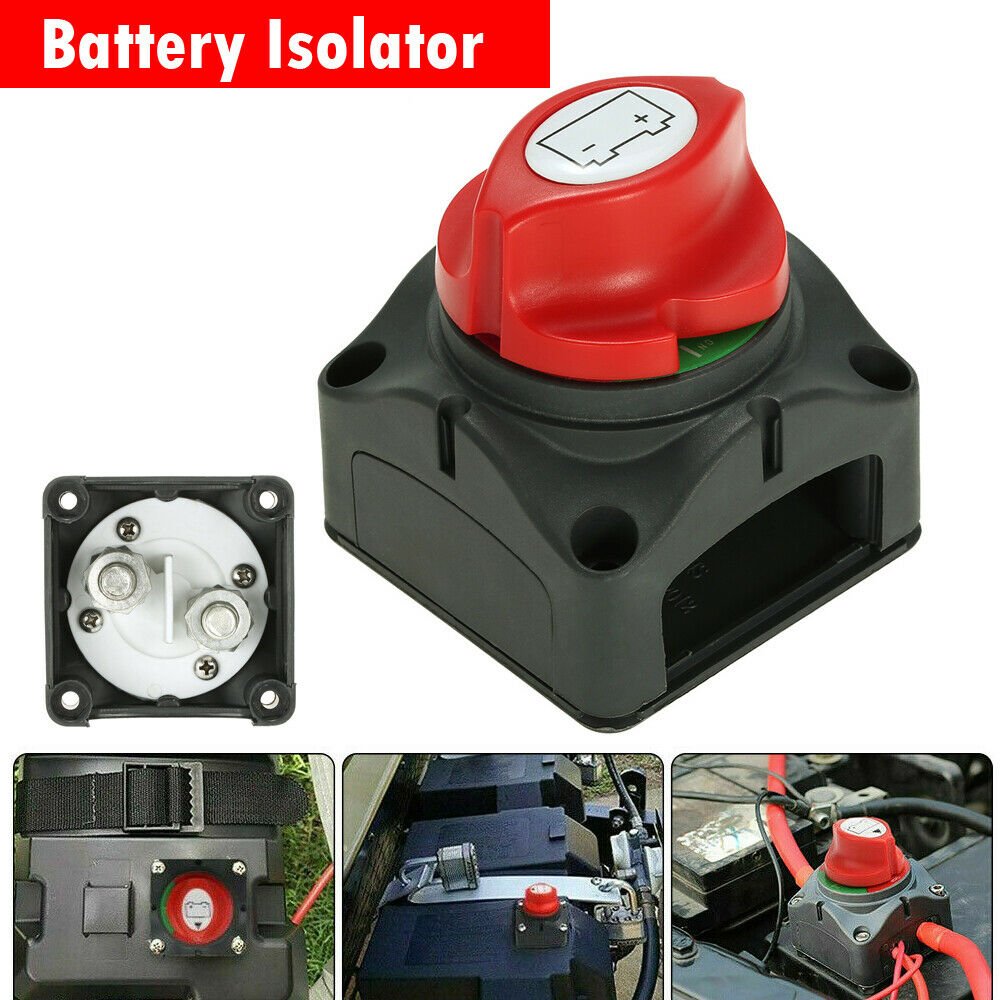 12V/24V/48V Battery Master Disconnect Switch Boat Marine Caravan Isolator  On/Off, Battery Mate