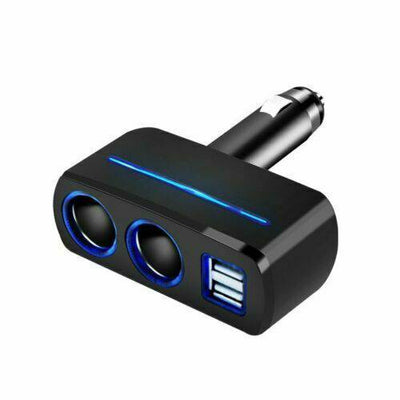 Car Charger Cigarette Lighter Double Power Adapter Socket Splitter