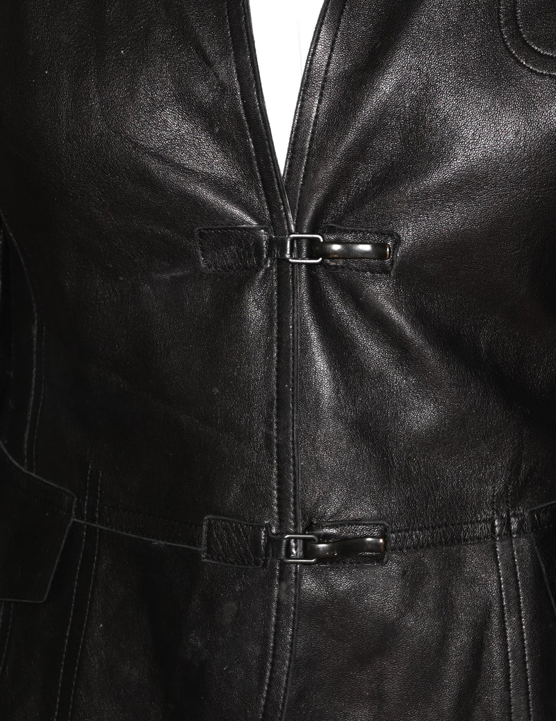 AKRIS Black Lamb Nappa Leather Jacket