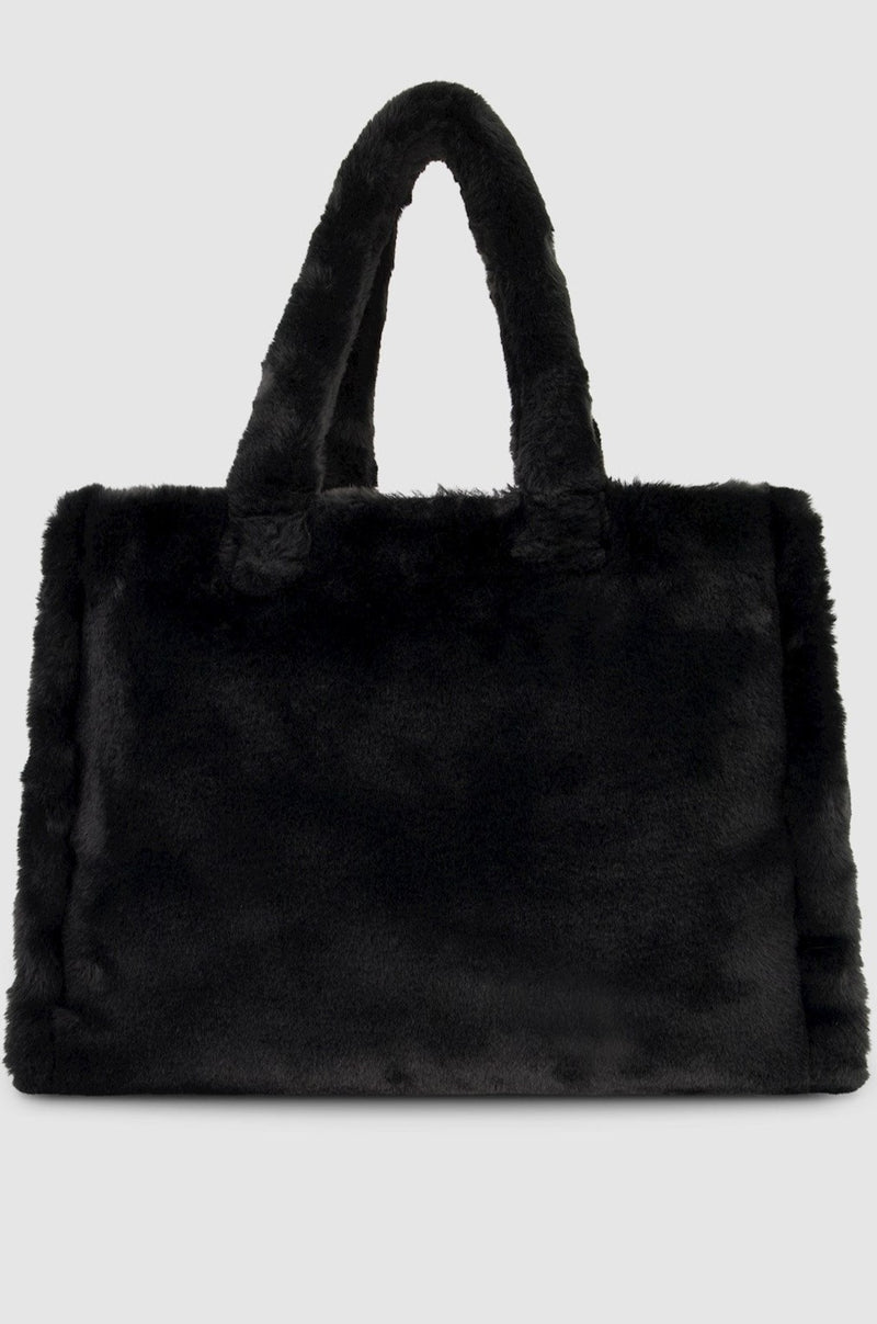 Rino & Pelle Bag Faux Fur Shopper DAAN Black | Sub Couture