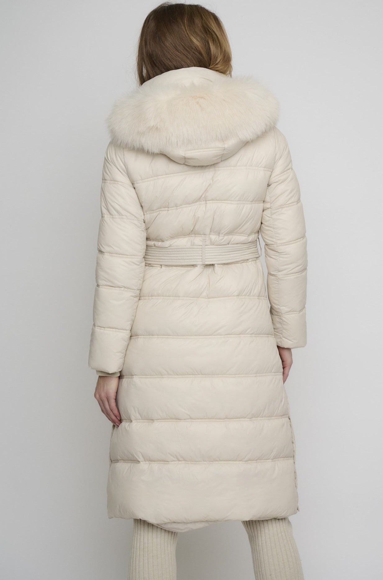 Rino & Pelle Coat SALENA Long Hooded Padded Coat Moonstruck | Sub Couture