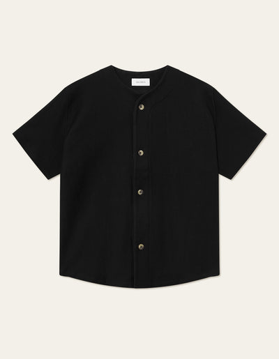 Les Deux MEN Barry Baseball Jersey SS Shirt Shirt 100100-Black