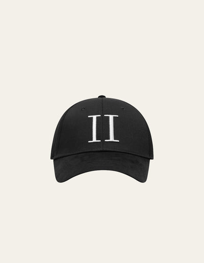 Les Deux MEN Baseball Cap Suede II Cap 100201-Black/White