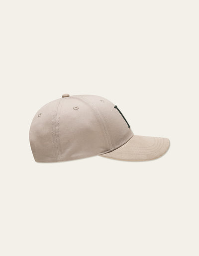 Les Deux MEN Baseball Cap Suede II Cap 810505-Dark Sand/Deep Forest