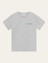 Les Deux Kids Blake T-Shirt Kids T-Shirt 230474-Snow Melange/Washed Denim Blue