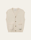 Les Deux MEN Brad Cardigan Vest Knitwear 215215-Ivory