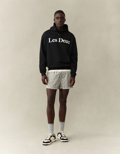 Les Deux MEN Charles Hoodie Hoodie 100201-Black/White