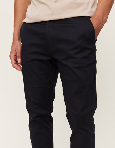 Les Deux MEN Como Cotton Suit Pants Pants 100100-Black