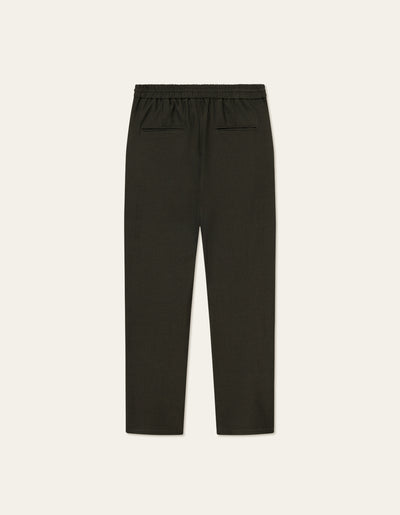 Les Deux MEN Como Tapered Drawstring Pants - Seasonal Pants 505360-Deep Forest/Charcoal