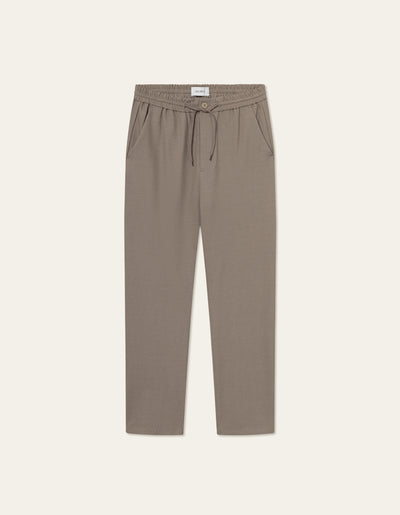 Les Deux MEN Como Tapered Drawstring Pants - Seasonal Pants 857857-Walnut Melange