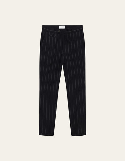 Les Deux MEN Como Twill Pinstripe Suit pants Pants 460215-Dark Navy/Ivory