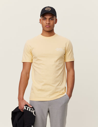 Les Deux MEN Copenhagen 2011 T-Shirt T-Shirt 760201-Creamy Yellow/White