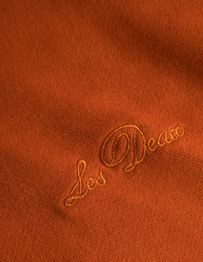 Les Deux MEN Crew Hoodie Hoodie 738752-Terracotta/Court Orange