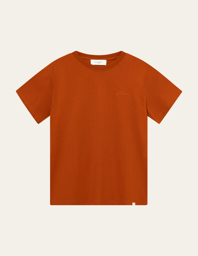 Les Deux MEN Crew T-Shirt T-Shirt 738752-Terracotta/Court Orange