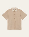 Les Deux MEN Easton Knitted SS Shirt Shirt 842215-Camel/Ivory