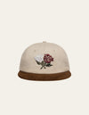 Les Deux MEN Felipe Brushed Suede Cap Cap 817844-Light Desert Sand/Coffee Brown