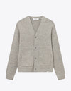 Les Deux MEN Gary Fleck Wool Cardigan Knitwear 320320-Grey Melange
