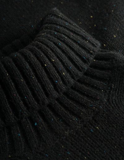 Les Deux MEN Gary Fleck Wool Rollneck Knitwear 100100-Black