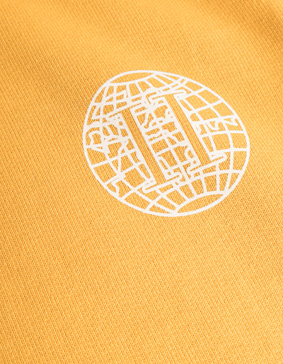 Les Deux Kids Globe Sweatshirt Kids Sweatshirt 740215-Mustard Yellow/Ivory