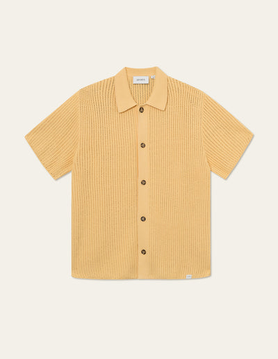 Les Deux MEN Gustavo Knit Shirt Shirt 760760-Creamy Yellow